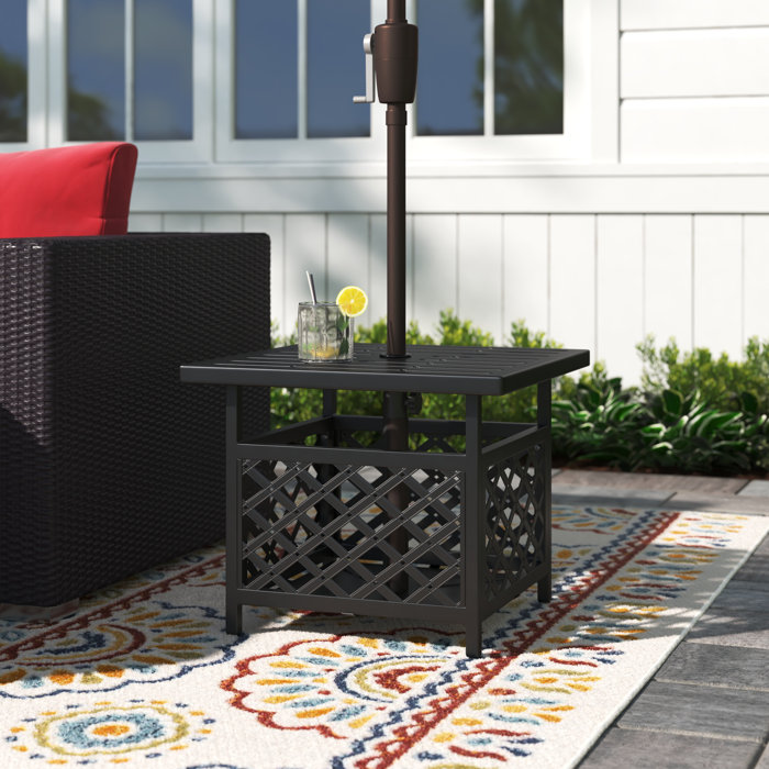 Sol 72 Outdoor™ Stansfield Outdoor Umbrella Side Table With 1.58